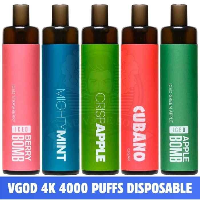 VGOD 4K 4000Puffs 2% & 5% Disposable Vape shop in UAE. VGOD 4000 Puffs Disposable Vape 20mg & 50mg available now in Dubai