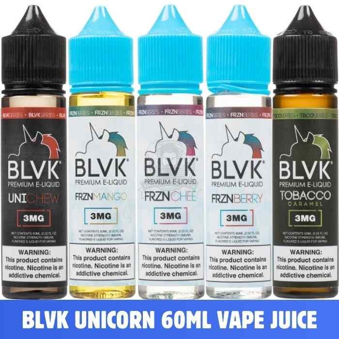 BLVK Unicorn Premium Vape Juice 60ML 3MG E-Liquid