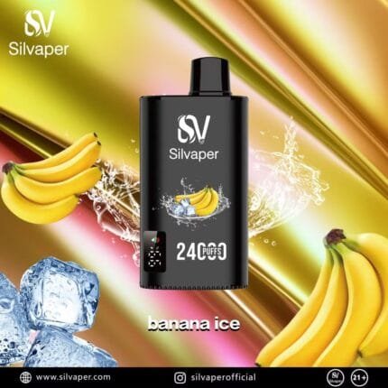 SILVAPER-24000-Puffs-20mg-Disposable-Vape-Price-in-Dubai-Banana-Ice